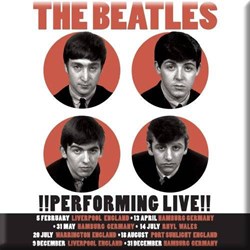 The Beatles - Unisex Performing Live Fridge Magnet
