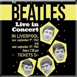 The Beatles - Unisex Live In Concert Fridge Magnet