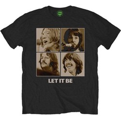 The Beatles - Unisex Let It Be Sepia T-Shirt