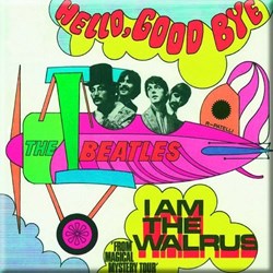 The Beatles - Unisex Hello, Goodbye/I Am The Walrus Fridge Magnet