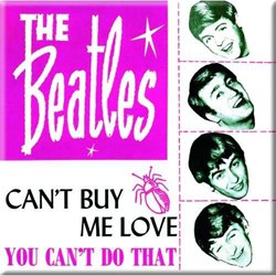 The Beatles - Unisex Can'T Buy Me Love/You Can'T Do That (Pink Version) Fridge Magnet