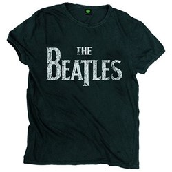 The Beatles - Unisex Drop T Logo Vintage T-Shirt