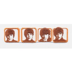 The Beatles - Unisex Heads In Boxes Standard Patch