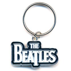 The Beatles - Unisex Drop T Logo (White) Keychain