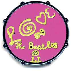 The Beatles - Unisex Drum Love Pin Badge