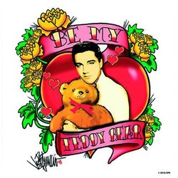 Elvis Presley - Unisex Be My Teddy Bear Single Cork Coaster