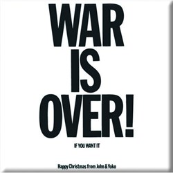 John Lennon - Unisex War Is Over Fridge Magnet