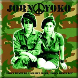 John Lennon - Unisex Soldier Fridge Magnet