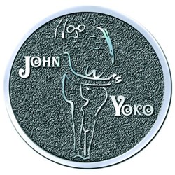 John Lennon - Unisex John & Yoko Pin Badge