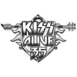 KISS - Unisex Alive 35 Tour Pin Badge