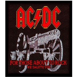 AC/DC - Unisex For Those About To Rock Standard Patch
