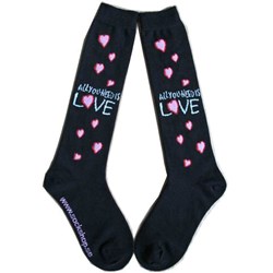 The Beatles - Womens All You Need Is Love Knee High Socks