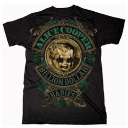 Alice Cooper - Unisex Billion Dollar Baby Crest T-Shirt