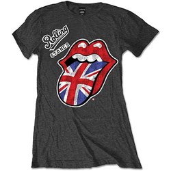 The Rolling Stones - Womens Vintage British Tongue T-Shirt
