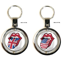 The Rolling Stones - Unisex Uk & Us Tongues Keychain