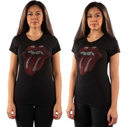 The Rolling Stones - Womens Classic Tongue Embellished T-Shirt