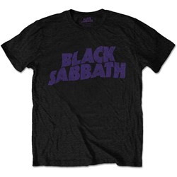 Black Sabbath - Unisex Wavy Logo Vintage T-Shirt