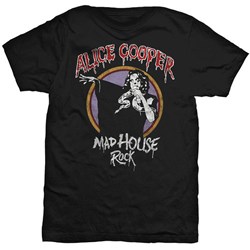 Alice Cooper - Unisex Mad House Rock T-Shirt
