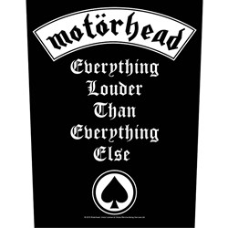 Motorhead - Unisex Everything Louder Back Patch