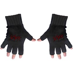 Slayer - Unisex Scratched Logo Fingerless Gloves