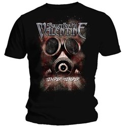 Bullet For My Valentine - Unisex Temper Temper Gas Mask T-Shirt