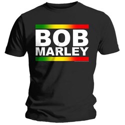 Bob Marley - Unisex Rasta Band Block T-Shirt