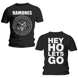 Ramones - Unisex Hey Ho (Front & Back) T-Shirt