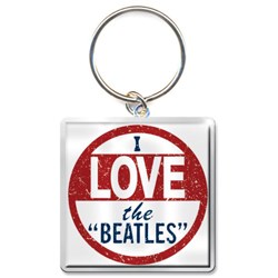 The Beatles - Unisex I Love The Beatles Keychain