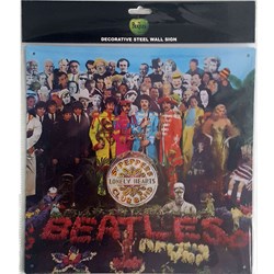 The Beatles - Unisex Sgt Pepper Steel Wall Sign