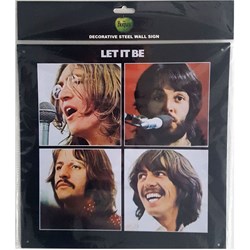 The Beatles - Unisex Let It Be Steel Wall Sign