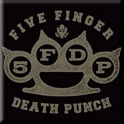Five Finger Death Punch - Unisex Brass Knuckle Fridge Magnet