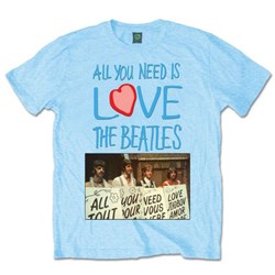 The Beatles - Unisex All You Need Is Love Play Cards T-Shirt