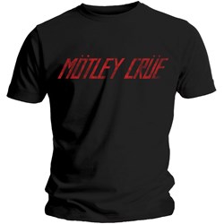 Motley Crue - Unisex Distressed Logo T-Shirt