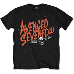 Avenged Sevenfold - Unisex Orange Splatter T-Shirt