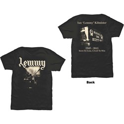 Lemmy - Unisex Lived To Win T-Shirt