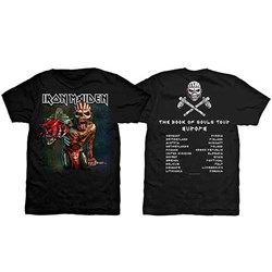 Iron Maiden - Unisex The Book Of Souls European Tour V.1 T-Shirt