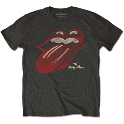 The Rolling Stones - Unisex Vintage Tongue Logo T-Shirt