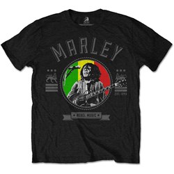 Bob Marley - Unisex Rebel Music Seal T-Shirt