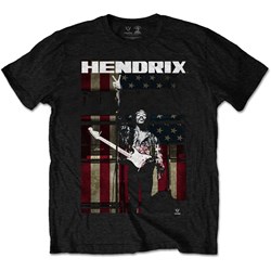 Jimi Hendrix - Unisex Peace Flag T-Shirt
