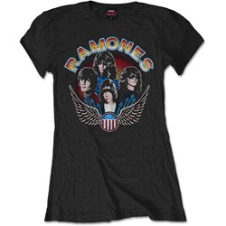 Ramones - Womens Vintage Wings Photo T-Shirt