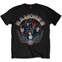 Ramones - Unisex Vintage Wings Photo T-Shirt