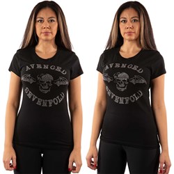 Avenged Sevenfold - Womens Death Bat Embellished T-Shirt