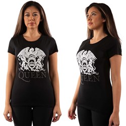 Queen - Womens Logo Embellished T-Shirt