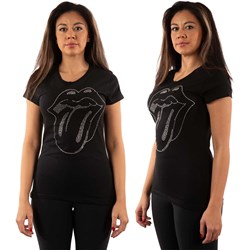 The Rolling Stones - Womens Tongue Embellished T-Shirt