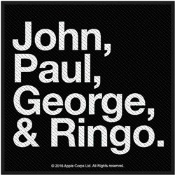 The Beatles - Unisex Jon, Paul, George & Ringo Standard Patch