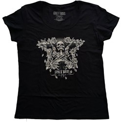 Guns N' Roses - Womens Skeleton Guns T-Shirt