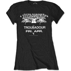 Guns N' Roses - Womens Troubadour Flyer T-Shirt