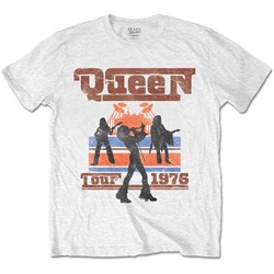 Queen - Unisex 1976 Tour Silhouettes T-Shirt