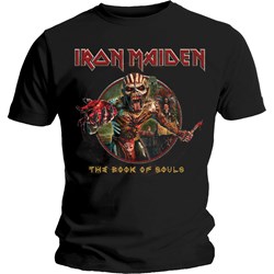 Iron Maiden - Unisex Book Of Souls Eddie Circle T-Shirt