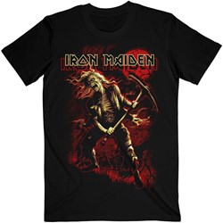 Iron Maiden - Unisex Benjamin Breeg Red Graphic T-Shirt